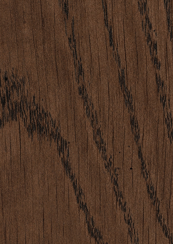 Close-up of a brown oak surface with visible grain and texture