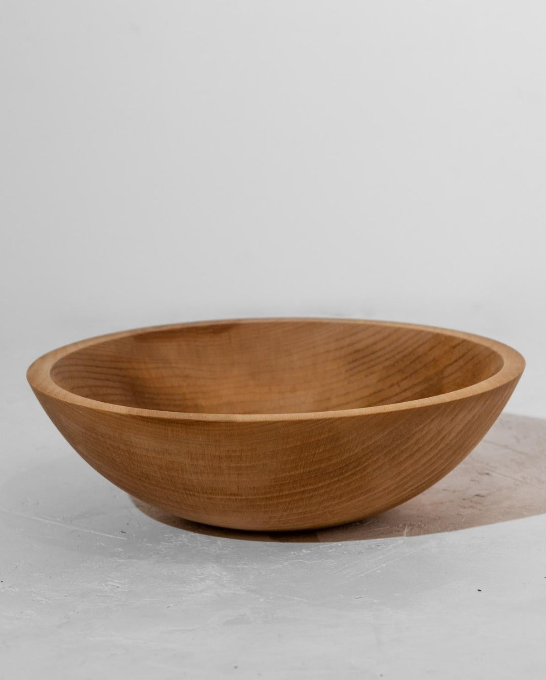Handcrafted Wood Salad Bowls - Natural