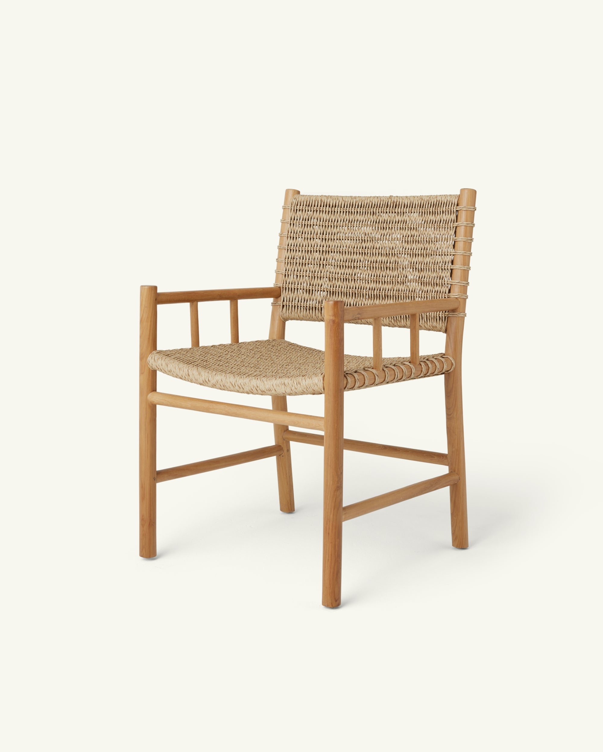 Ema Arm Chair Performance Dining Chair with Synthetic Rattan