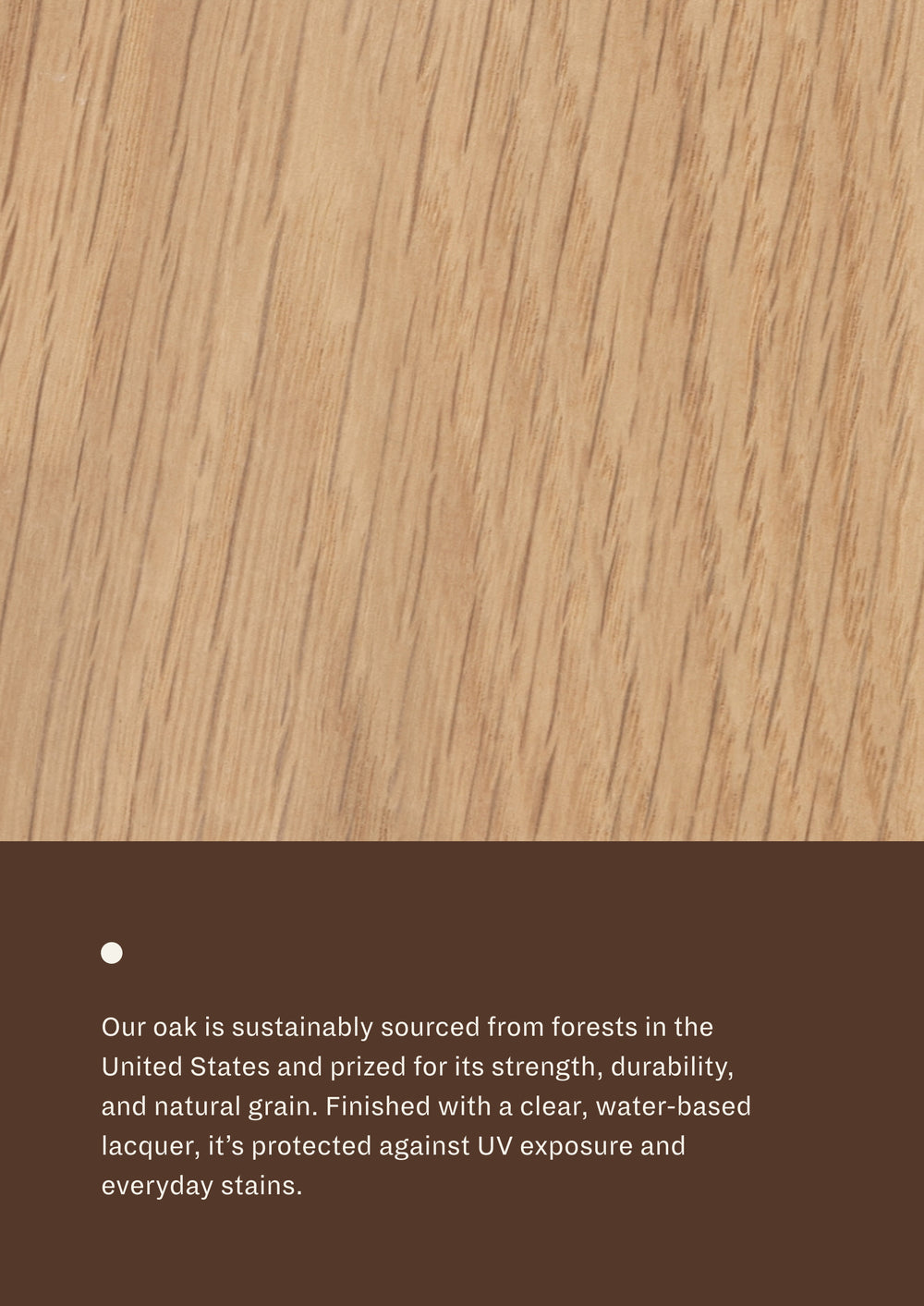 Maude Nightstand in White Oak