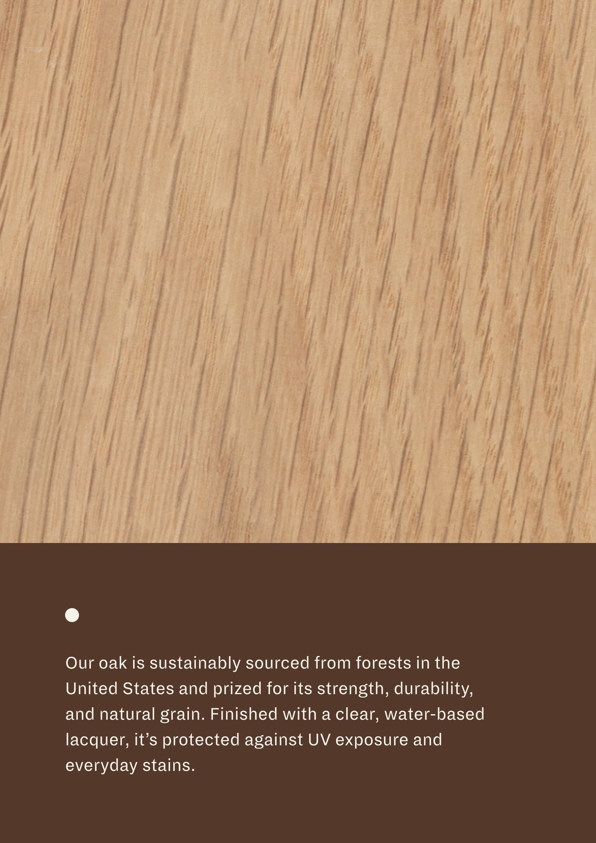 Maude Nightstand in White Oak