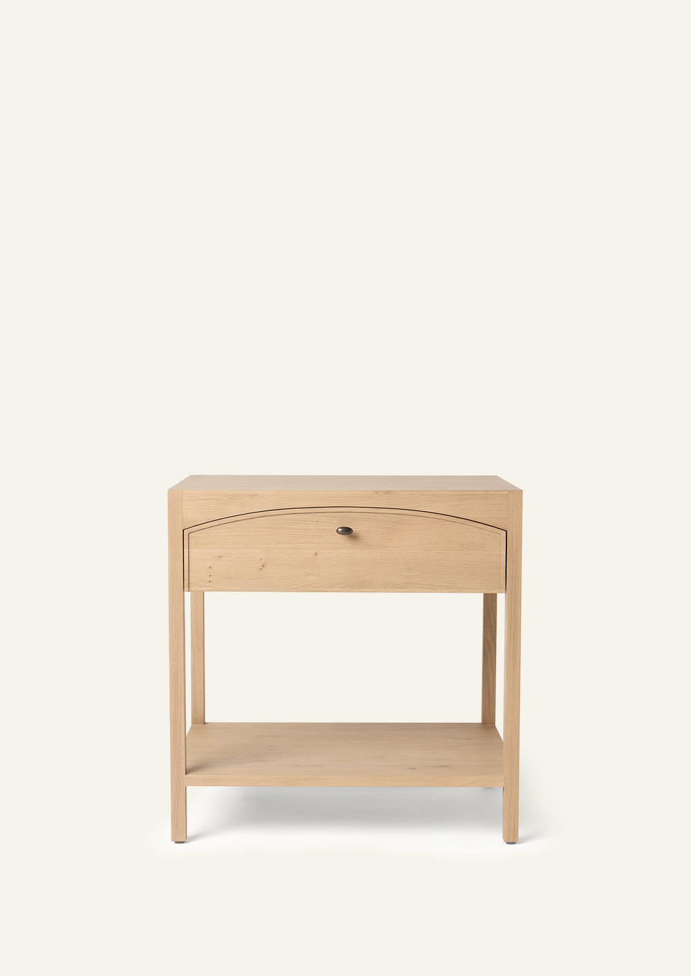 Maude Nightstand in White Oak