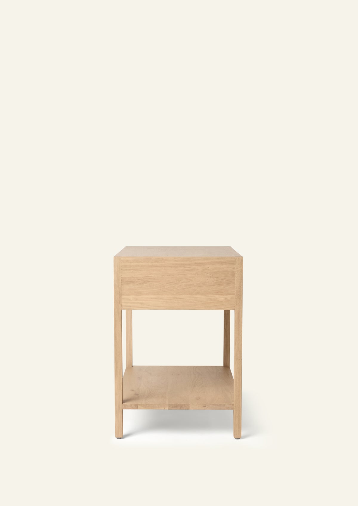 Maude Nightstand in White Oak