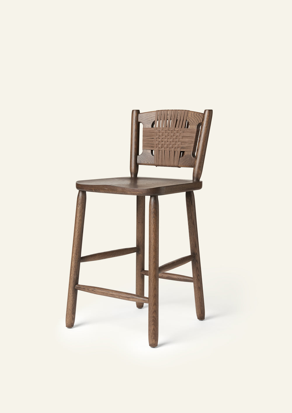 Sloane Counter Stool in Brown Oak