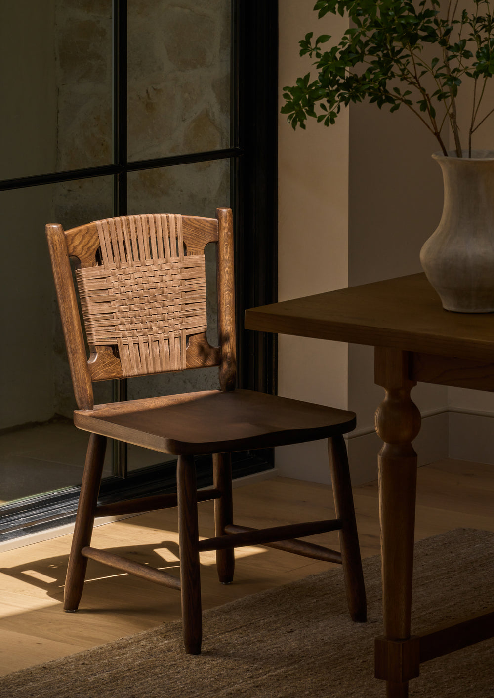 Sloane Dining Chair in Brown Oak