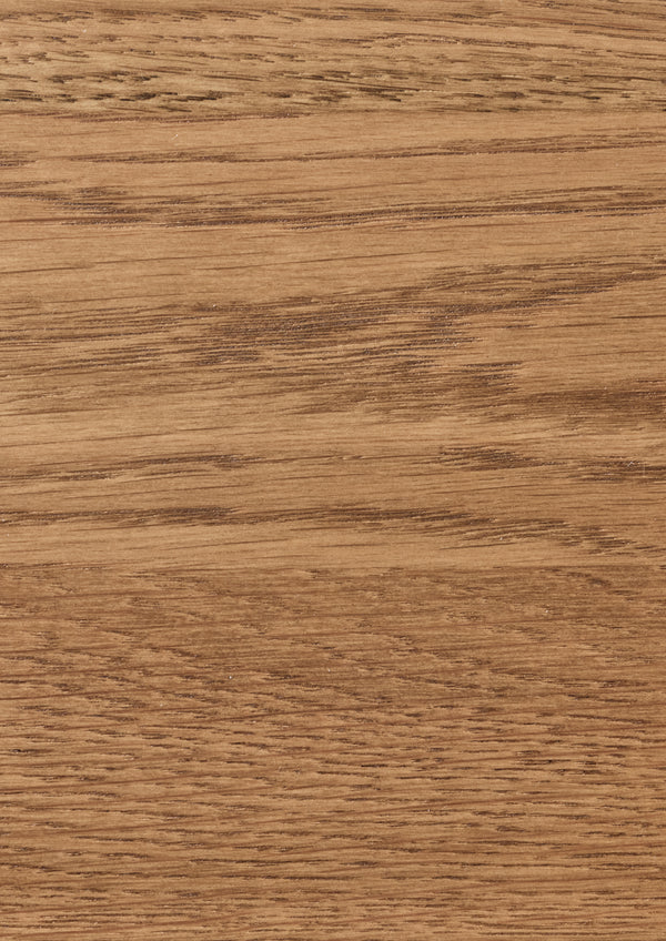 Close-up of a honeyed oak surface with a visible grain pattern