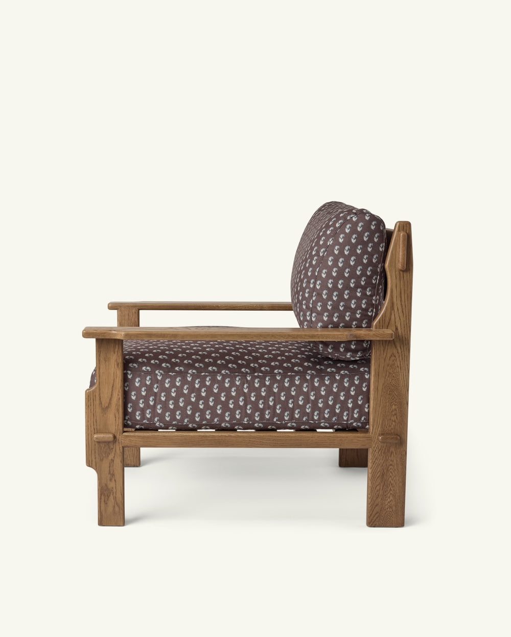 Leela Lounge Chair in Cocoa Floral