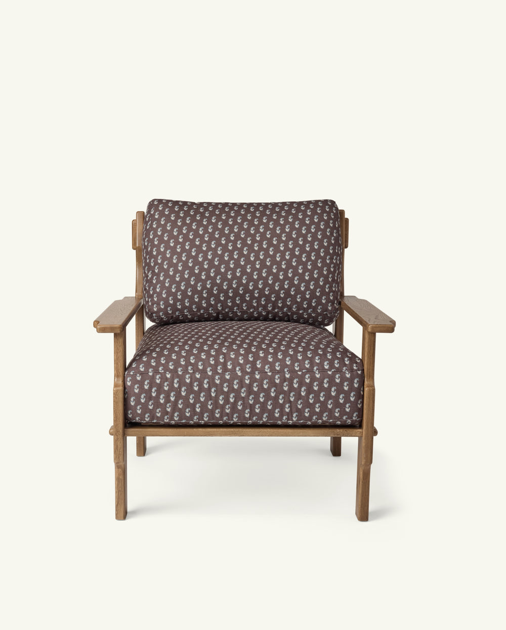 Leela Lounge Chair in Cocoa Floral