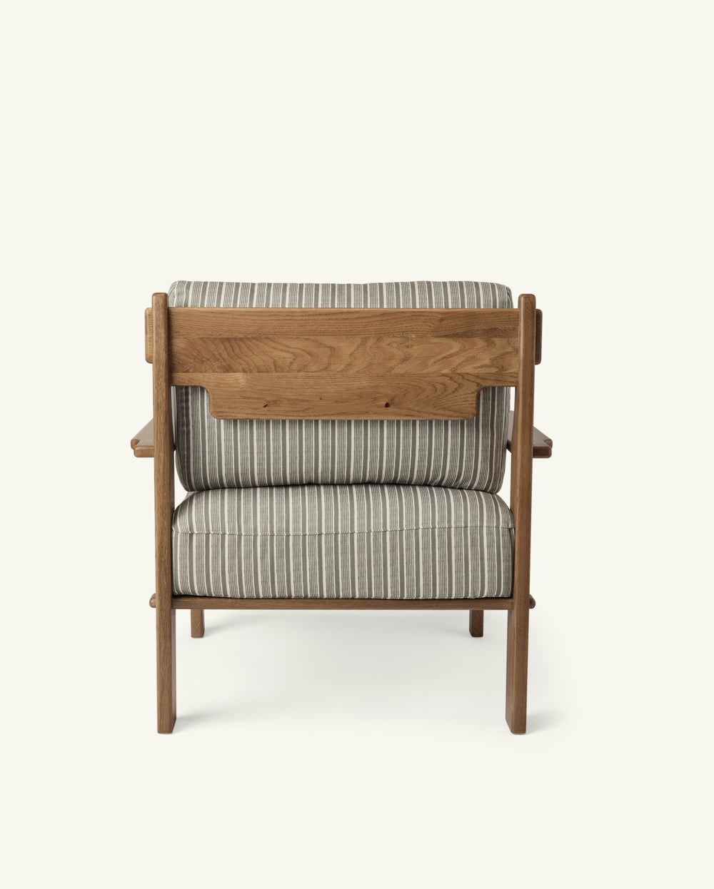 Leela Lounge Chair in Aloe Stripes