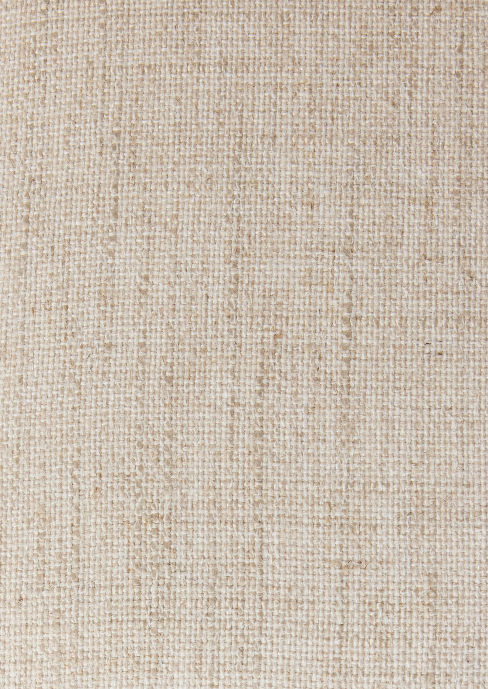 Close up of Ivory linen blend material. 