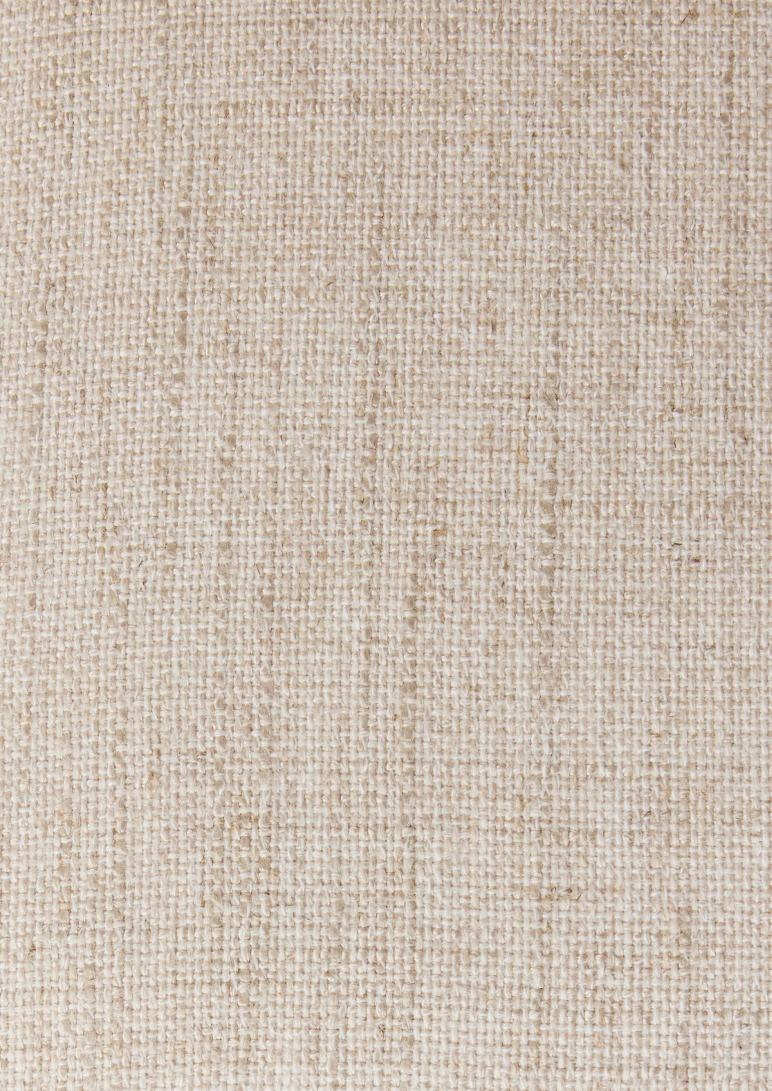 Close up of Ivory linen blend material. 