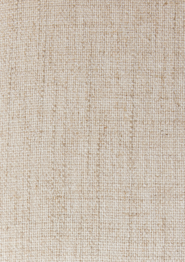 Close up of Ivory linen blend material. 