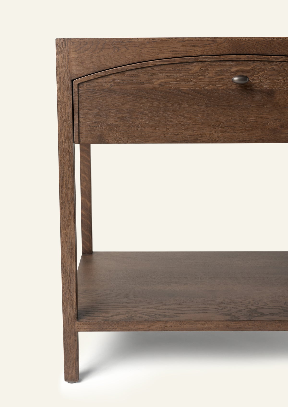 Maude Nightstand in Brown Oak