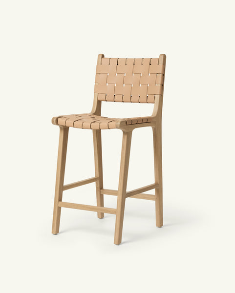 本革スツール～Woven leather stool～ Amazon.com: RGkuti Technical Leather Woven Bar Stool Set of