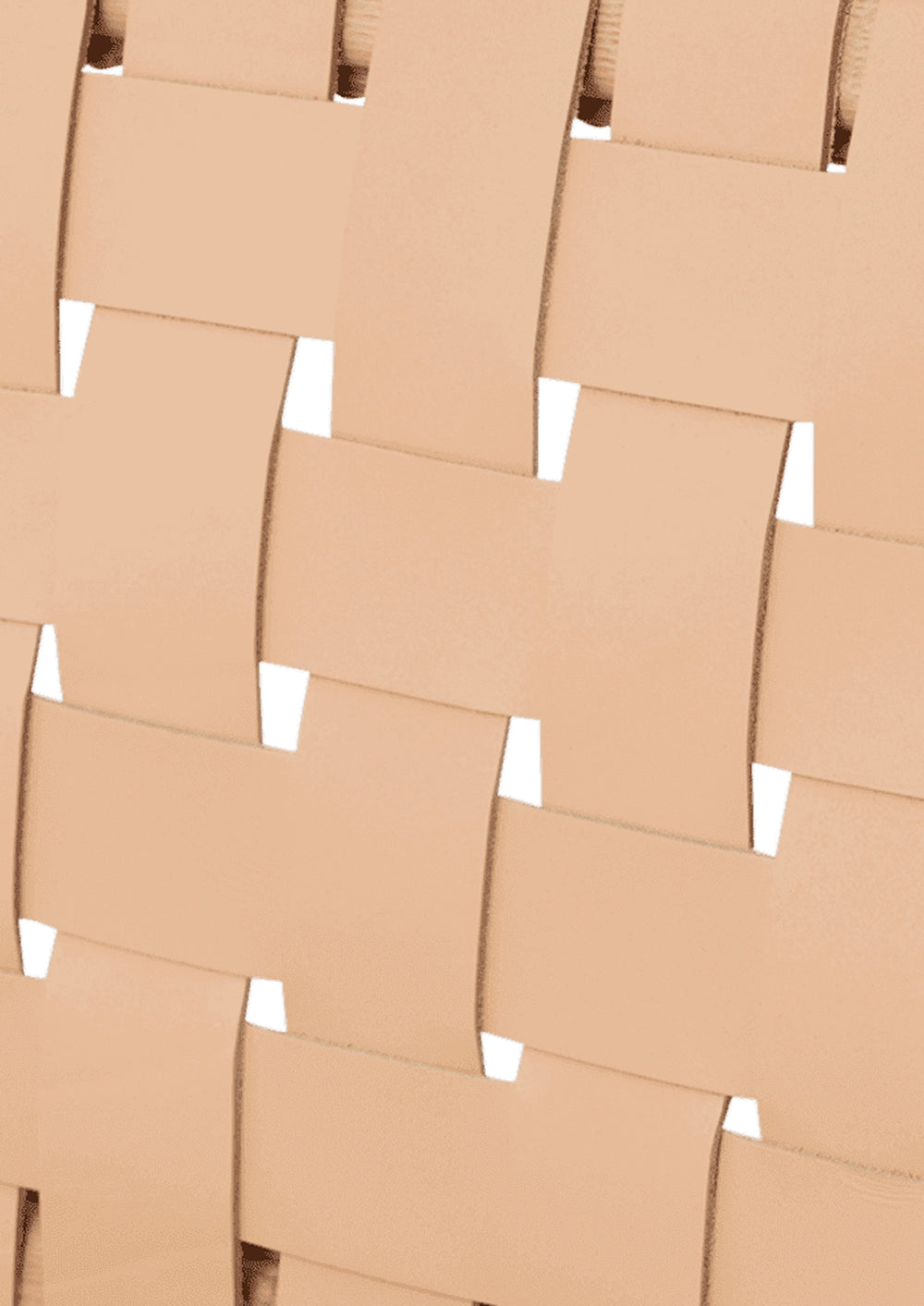Close-up of woven natural leather material