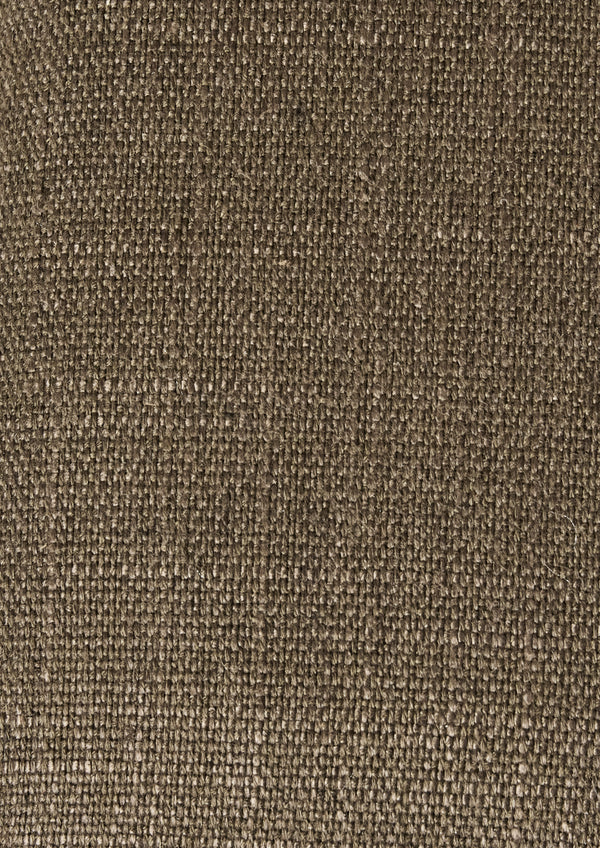 Close-up of Olive green linen fabric texture