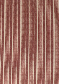 Organic brick red stripe pattern that alternates width of the stripes. 