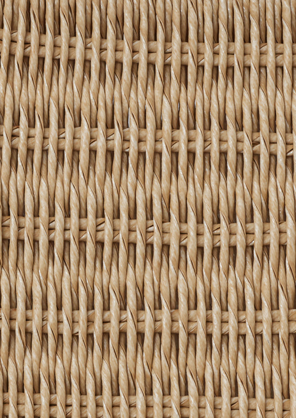 Close-up of a woven synthetic paper cord texture