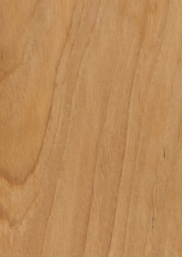 Close-up of a classic teak surface with a natural grain pattern