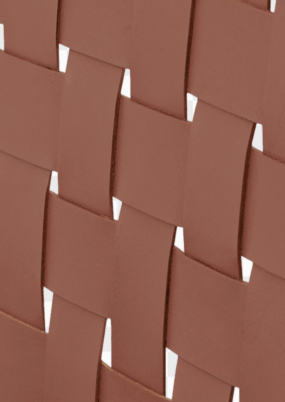 Close-up of woven brown leather