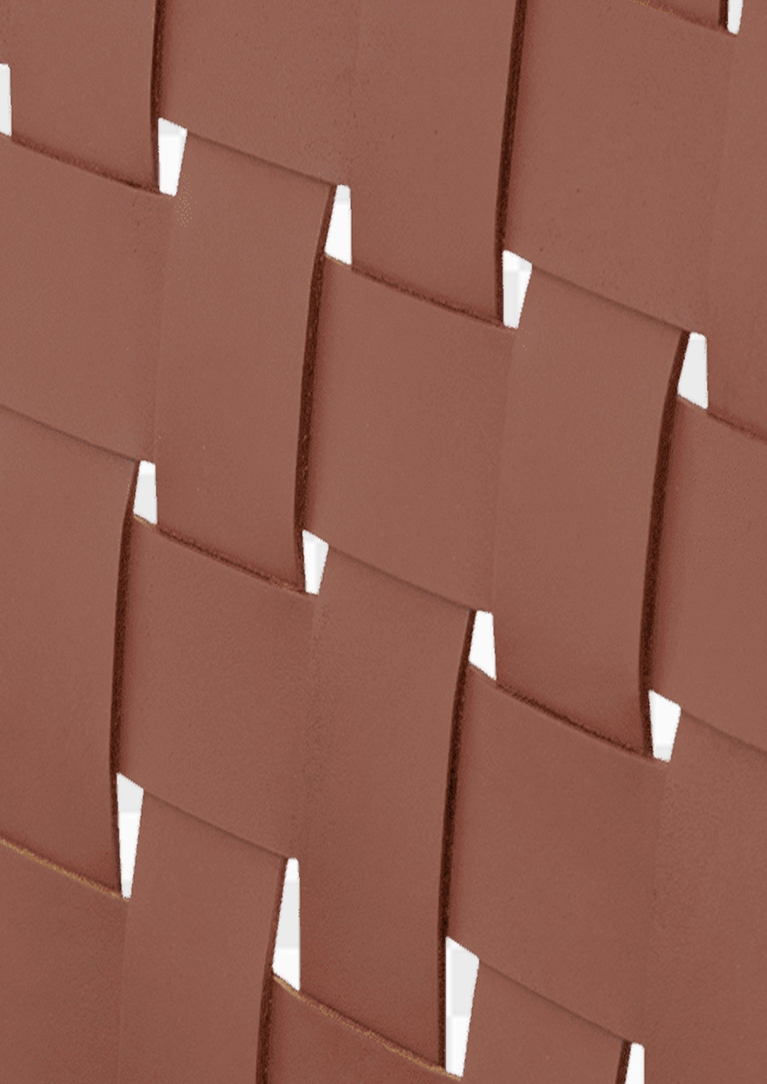 Close-up of woven brown leather