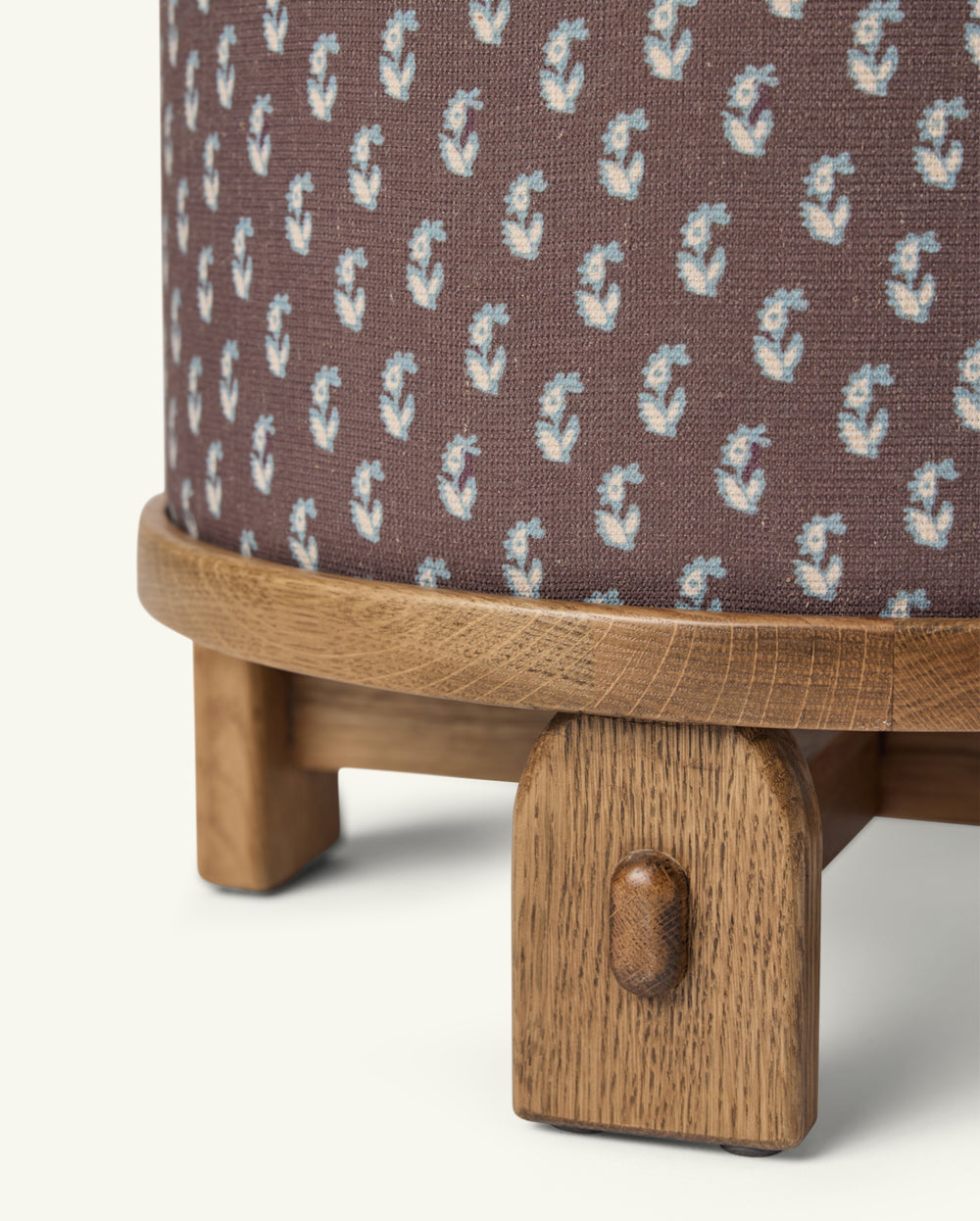 Yara Pouf in Cocoa Floral