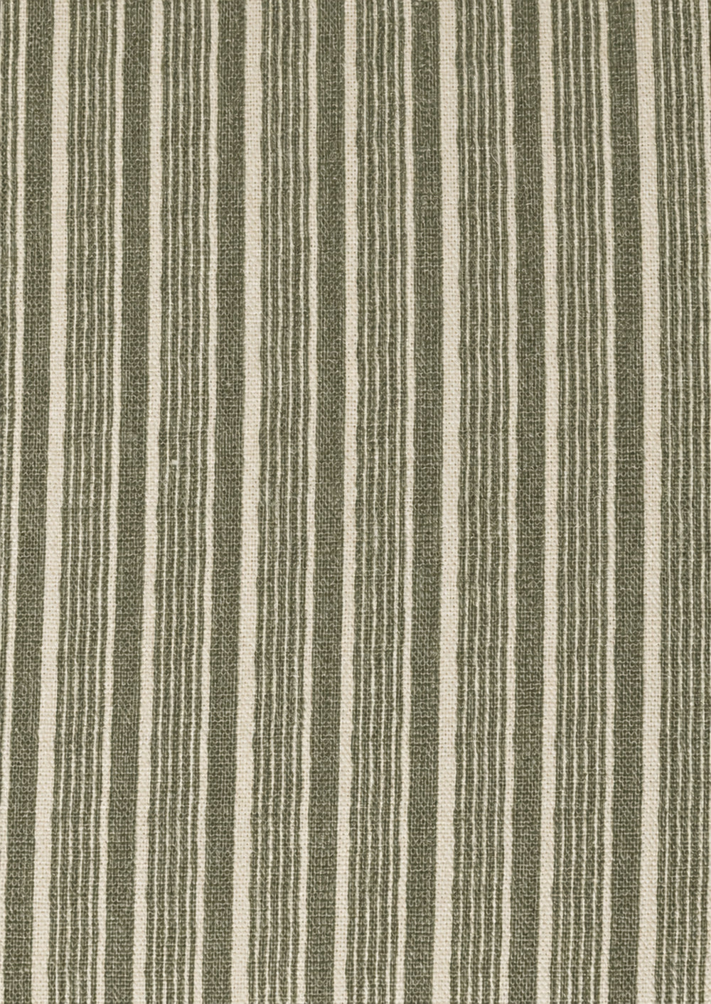 Organic green stripe pattern that alternates various width of lines. 