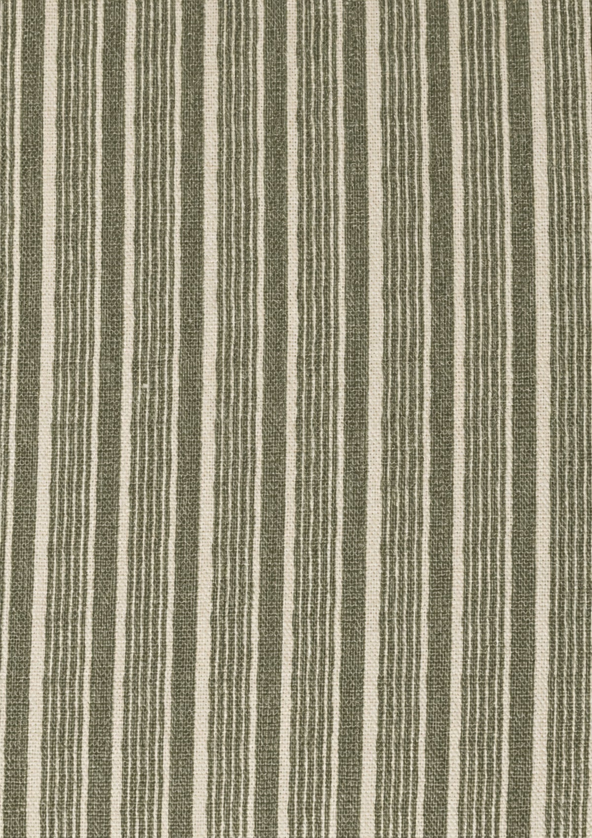 Organic green stripe pattern that alternates various width of lines. 