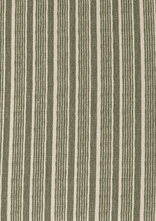 Organic green stripe pattern that alternates various width of lines. 