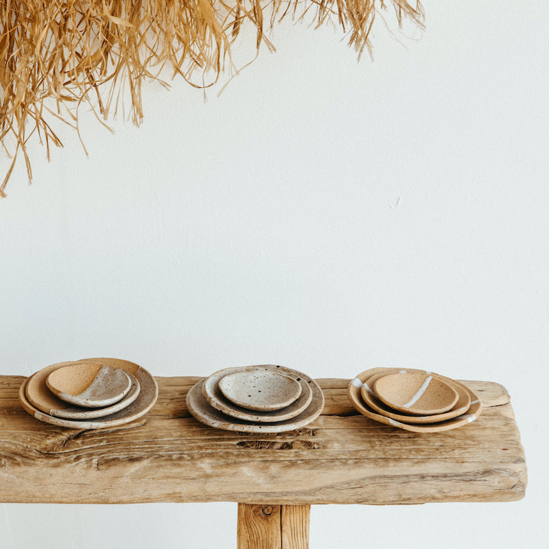 Hand-Thrown Antipasto Bowls, Set of 3