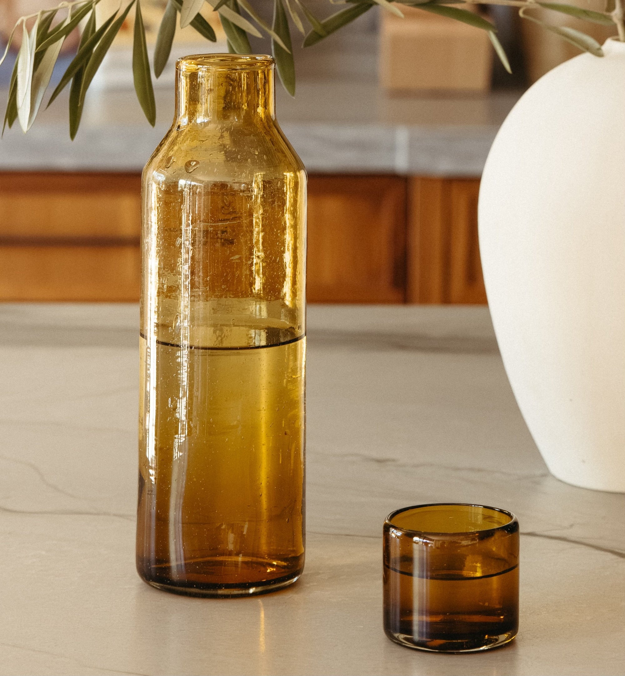 Luna Recycled Carafe and Glass Set