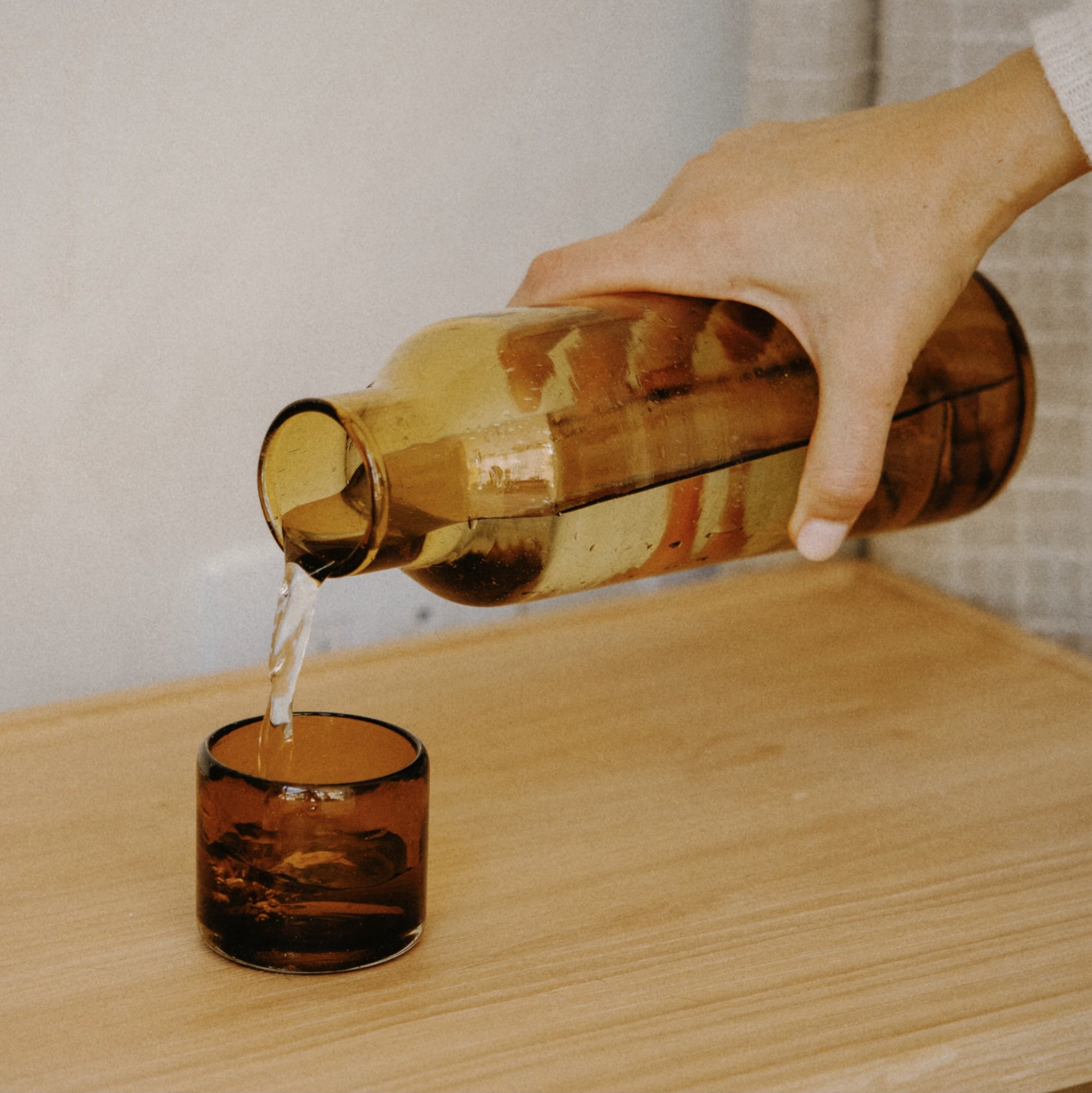 Luna Recycled Carafe and Glass Set