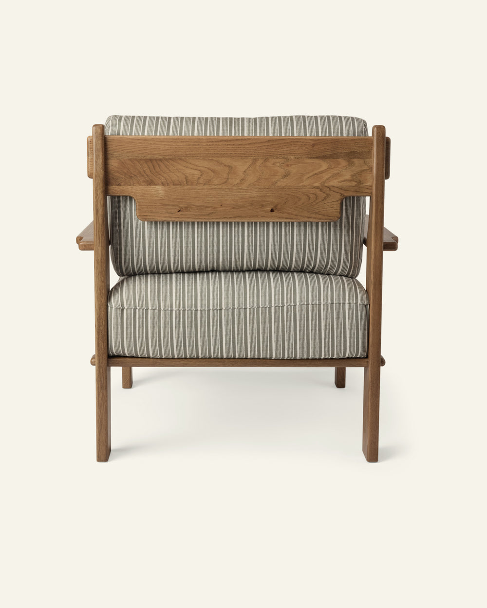 Leela Lounge Chair in Aloe Stripes