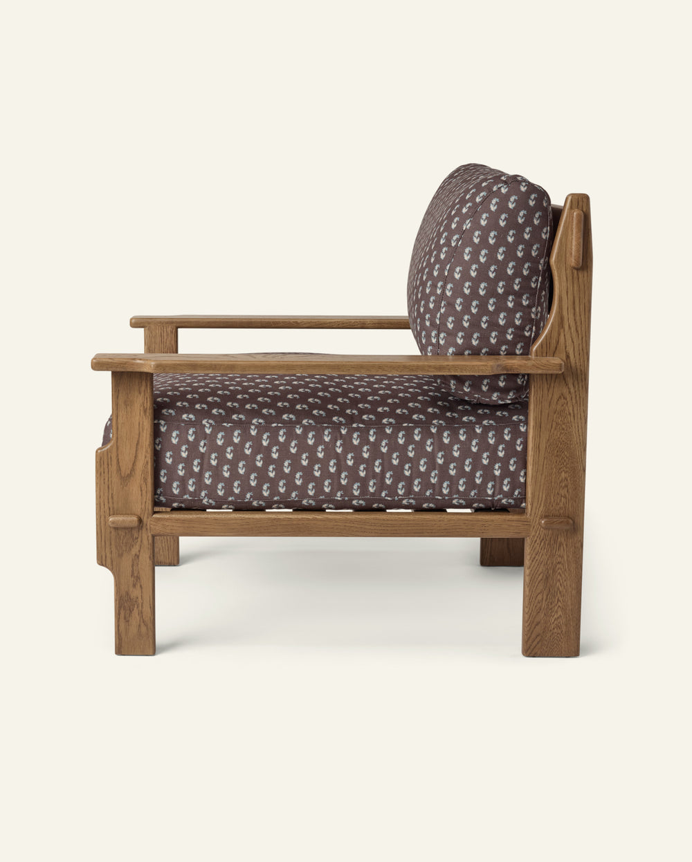 Leela Lounge Chair in Cocoa Floral