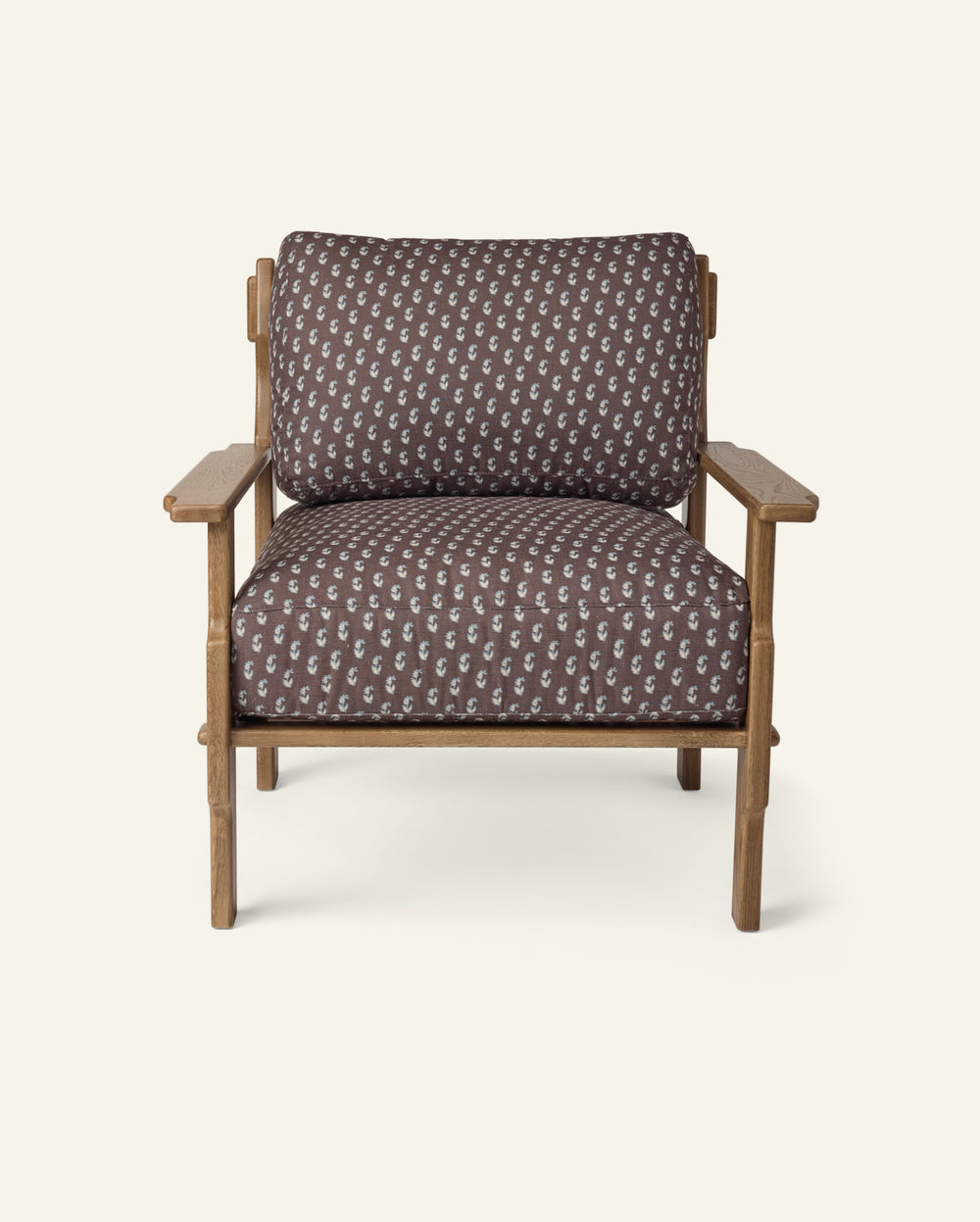 Leela Lounge Chair in Cocoa Floral