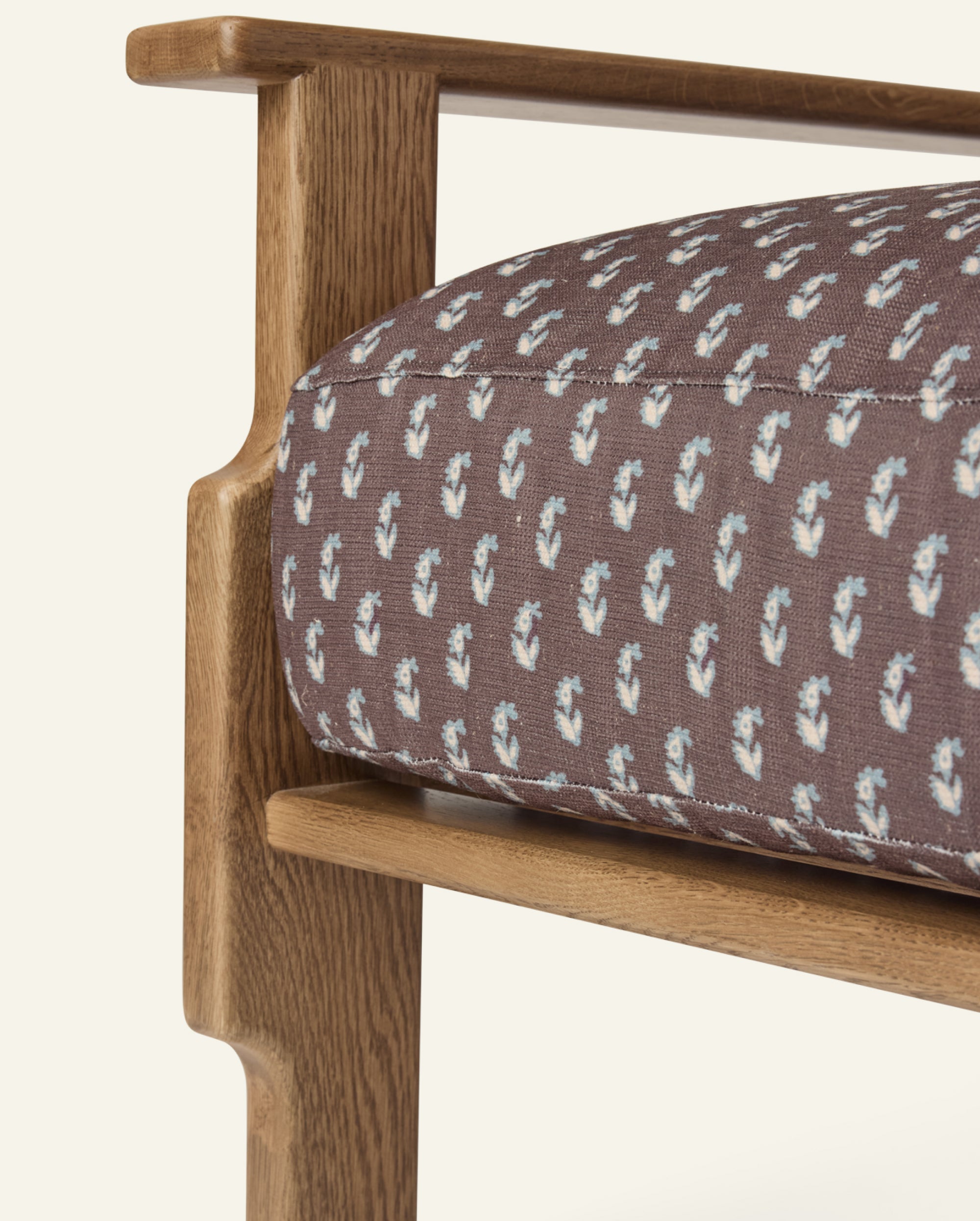 Leela Lounge Chair in Cocoa Floral