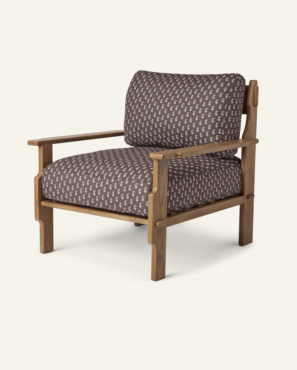 Leela Lounge Chair in Cocoa Floral