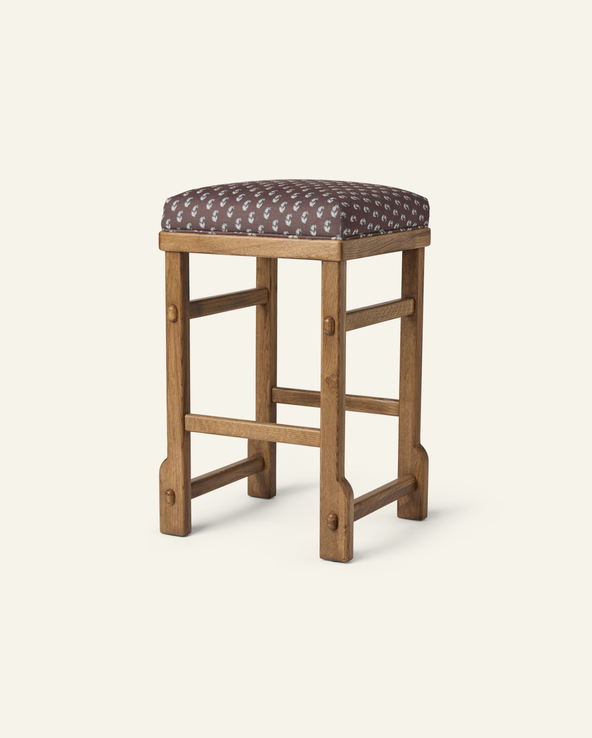 Sari Counter Stool in Cocoa Floral