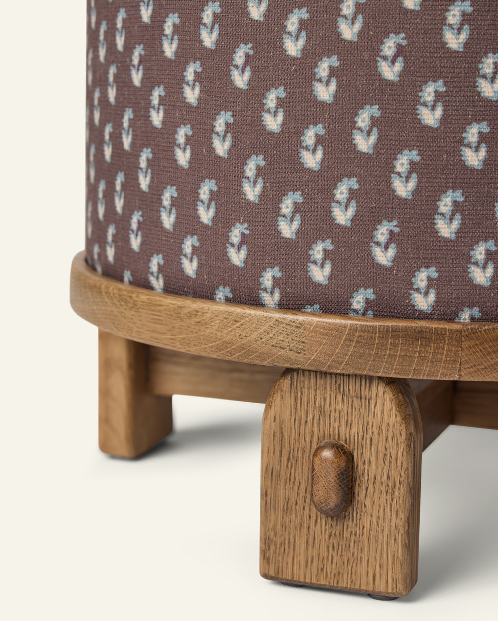 Yara Pouf in Cocoa Floral