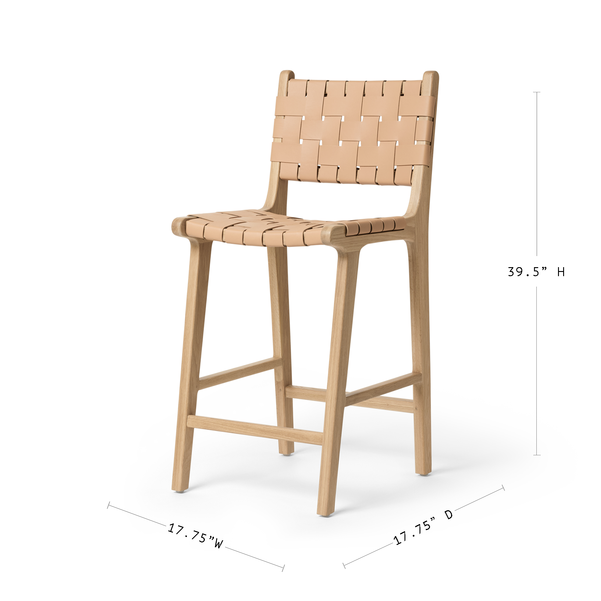 Leather strap stools best sale